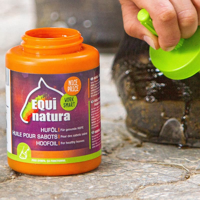 Olio per zoccoli con pennello Equinatura 450ml — thumbnail 2